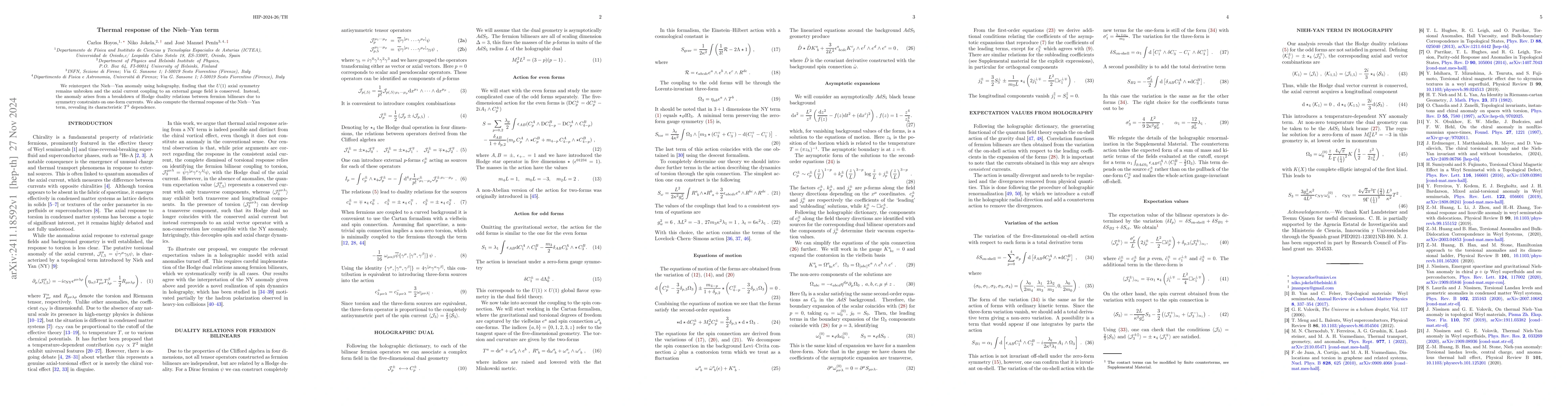 Thumbnail for Thermal response of the Nieh-Yan term