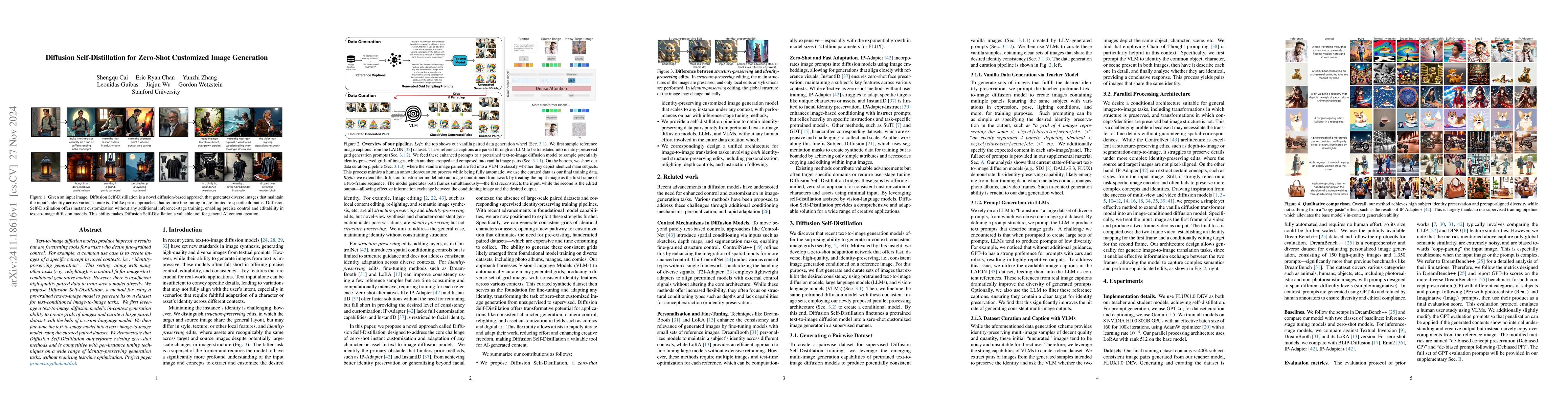 Thumbnail for Diffusion Self-Distillation for Zero-Shot Customized Image Generation