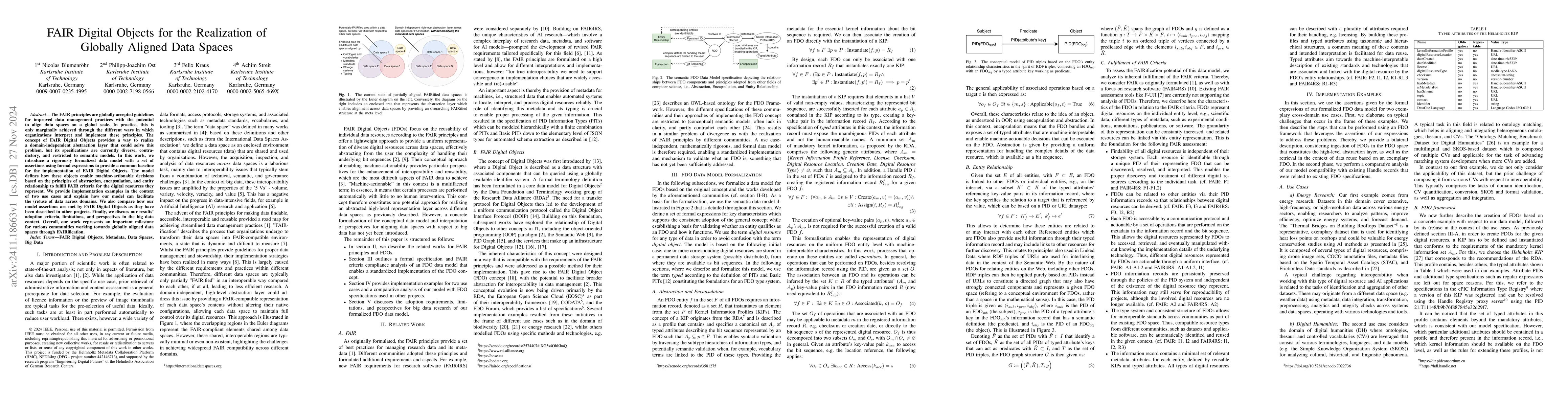 Thumbnail for FAIR Digital Objects for the Realization of Globally Aligned Data Spaces