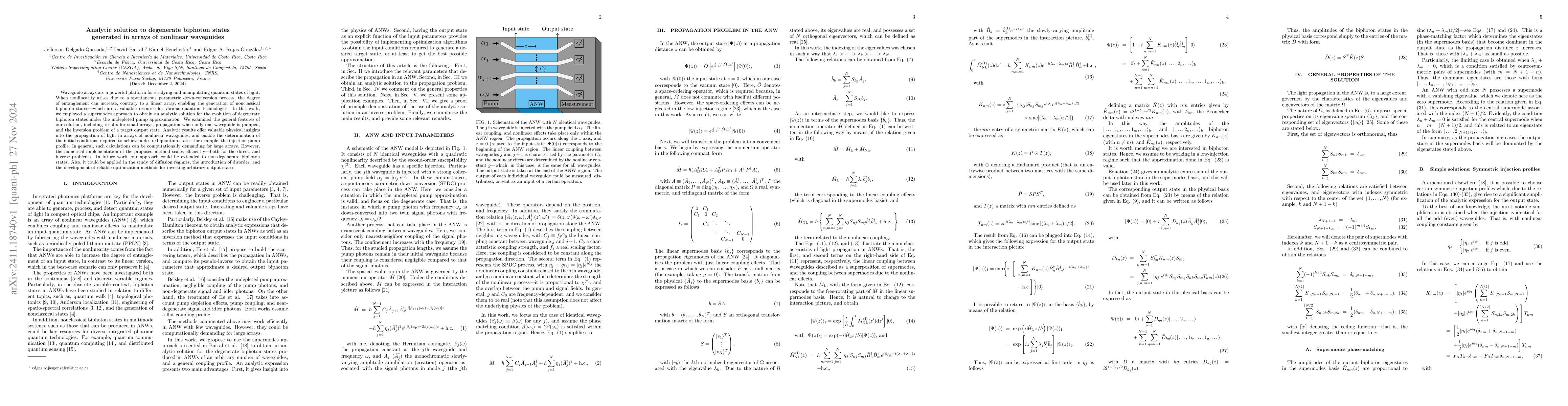 Thumbnail for Analytic solution to degenerate biphoton states generated in arrays of
  nonlinear waveguides