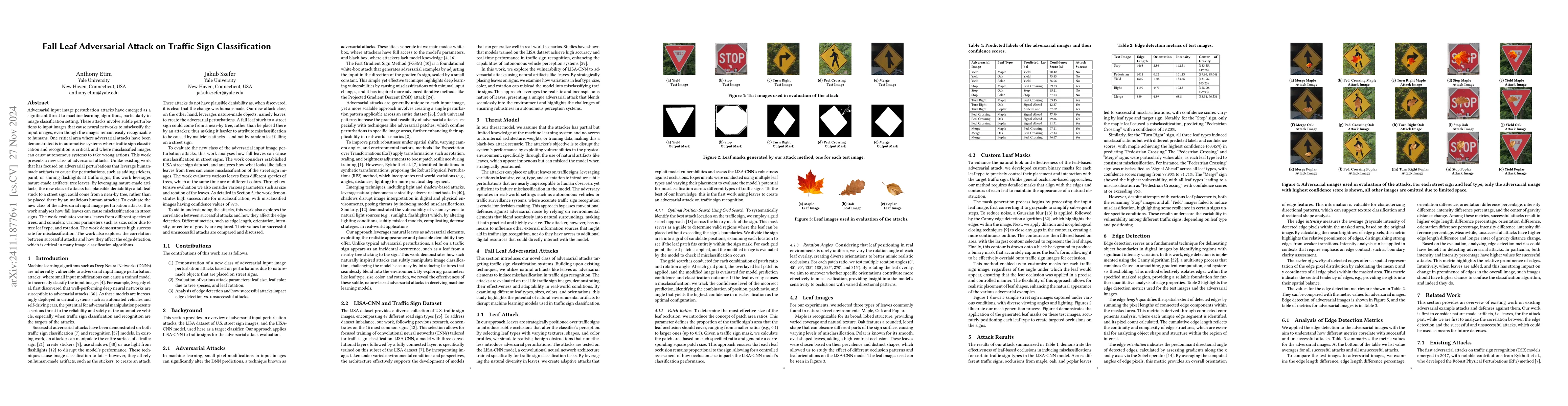 Thumbnail for Fall Leaf Adversarial Attack on Traffic Sign Classification