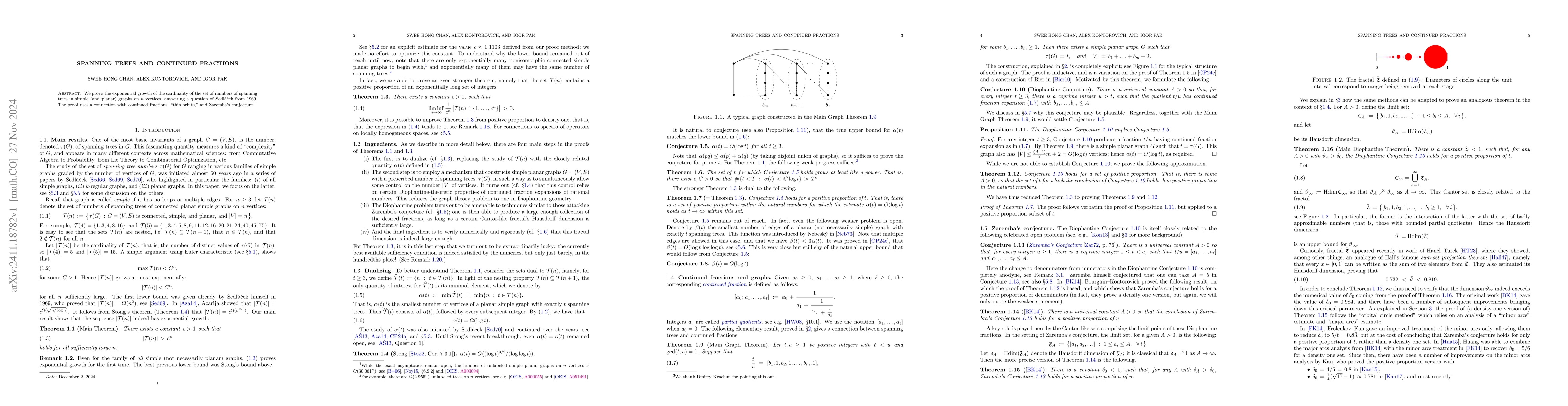 Thumbnail for Spanning trees and continued fractions
