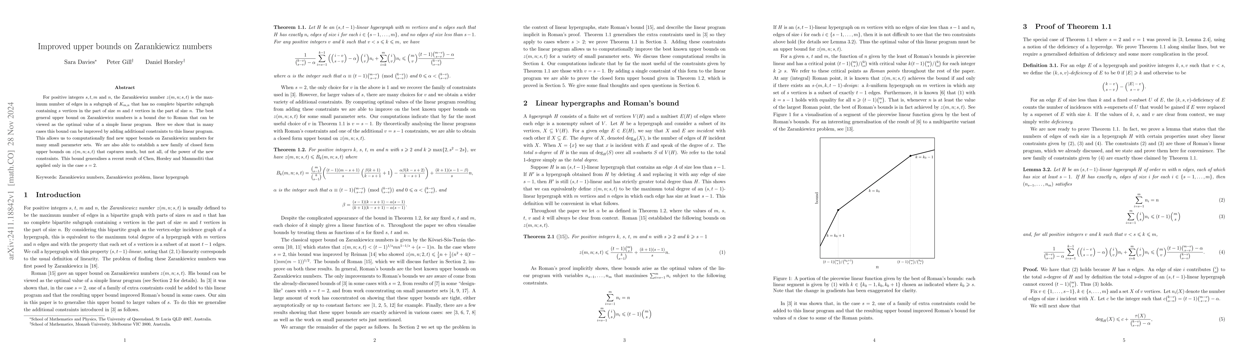 Thumbnail for Improved upper bounds on Zarankiewicz numbers