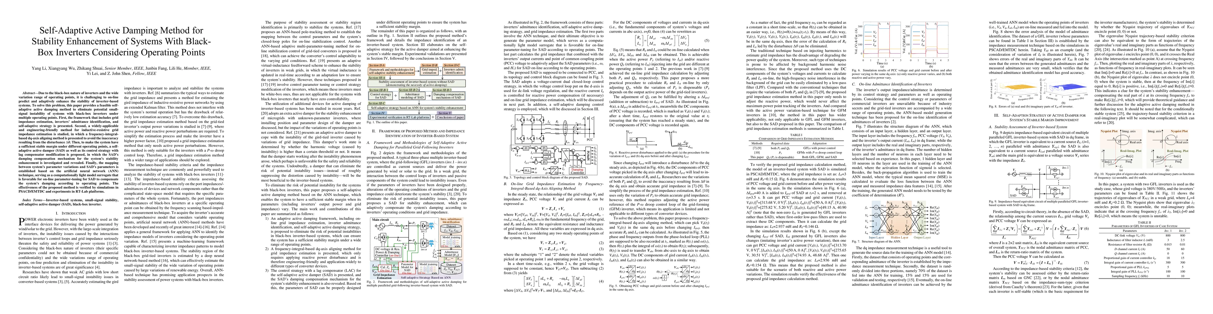 Thumbnail for Self-Adaptive Active Damping Method for Stability Enhancement of Systems
  With Black-Box Inverters Considering Operating Points