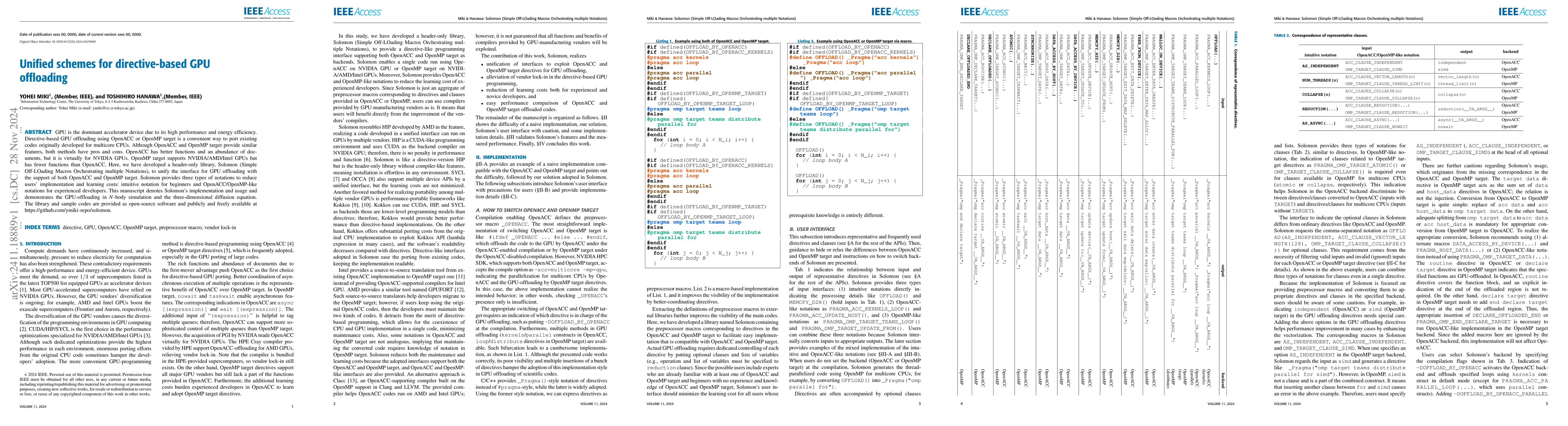 Thumbnail for Unified schemes for directive-based GPU offloading