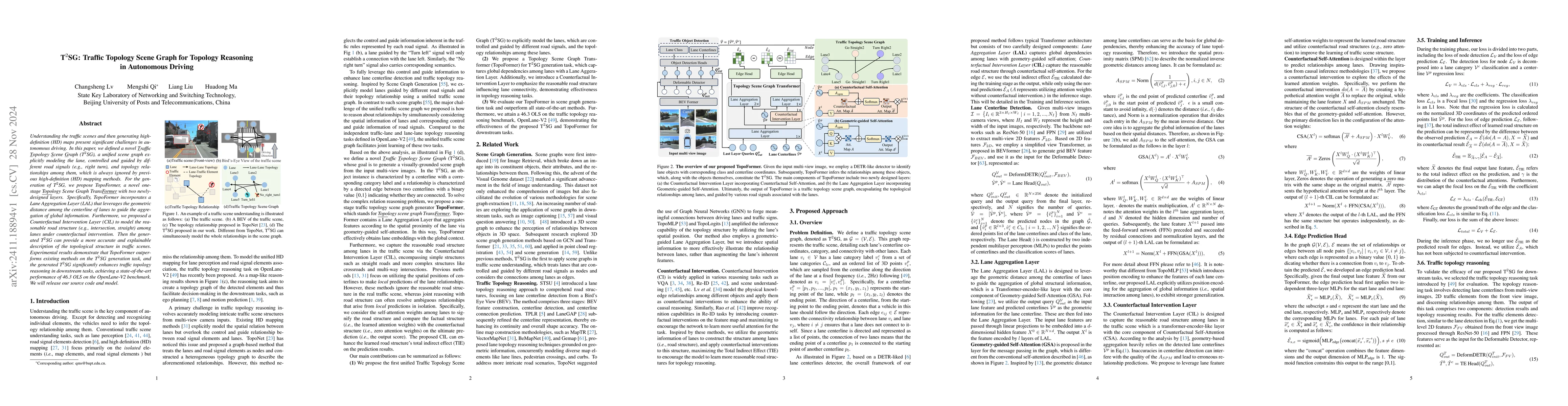 Thumbnail for T2SG: Traffic Topology Scene Graph for Topology Reasoning in Autonomous
  Driving