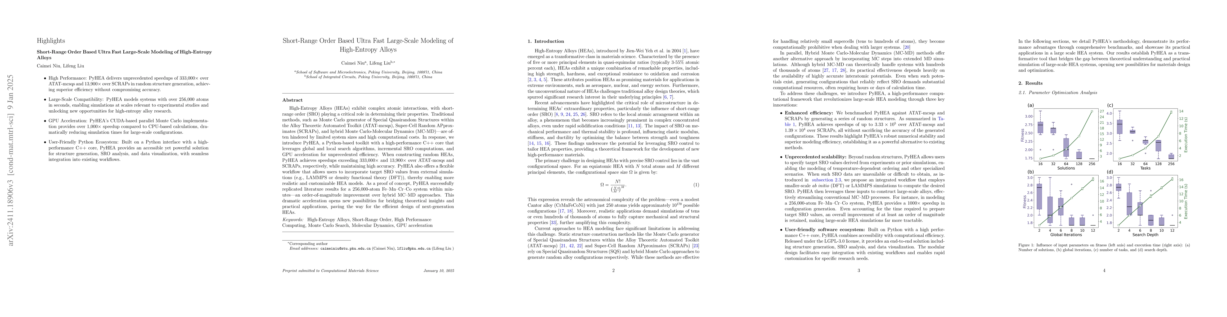 Thumbnail for Short-Range Order Based Ultra Fast Large-Scale Modeling of High-Entropy
  Alloys