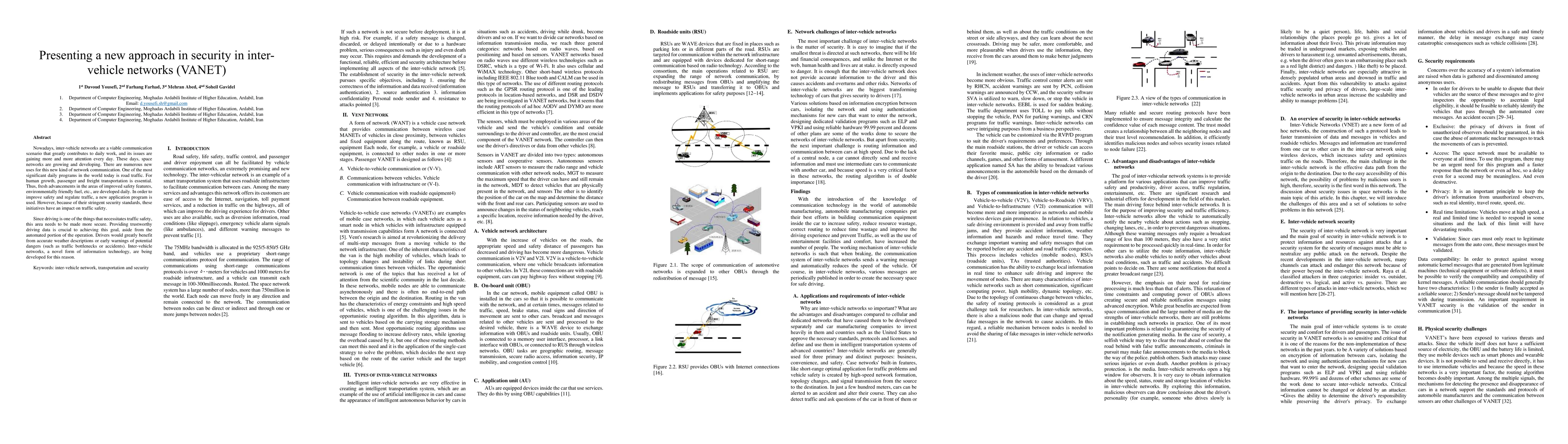 Thumbnail for Presenting a new approach in security in inter-vehicle networks (VANET)