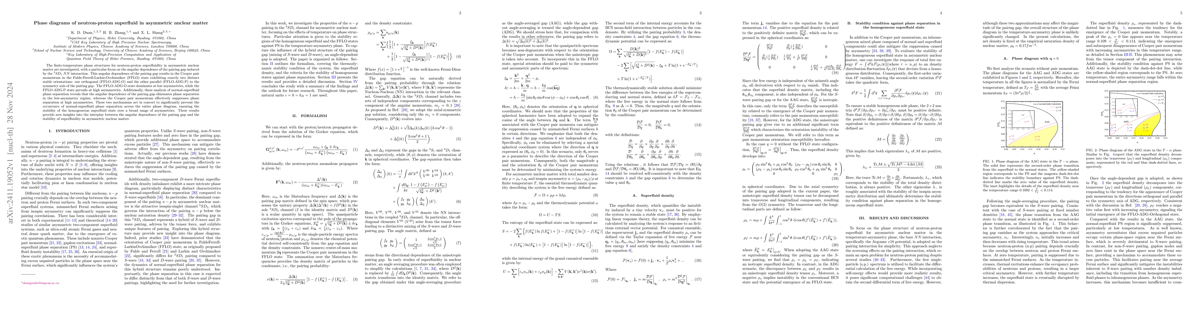 Thumbnail for Phase diagrams of neutron-proton superfluid in asymmetric nuclear matter