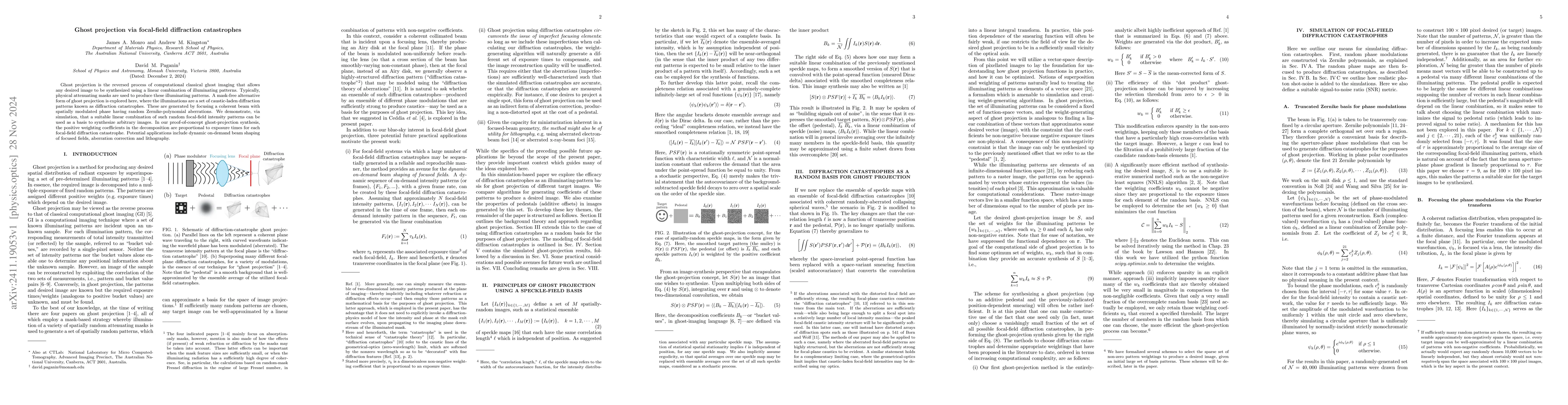 Thumbnail for Ghost projection via focal-field diffraction catastrophes