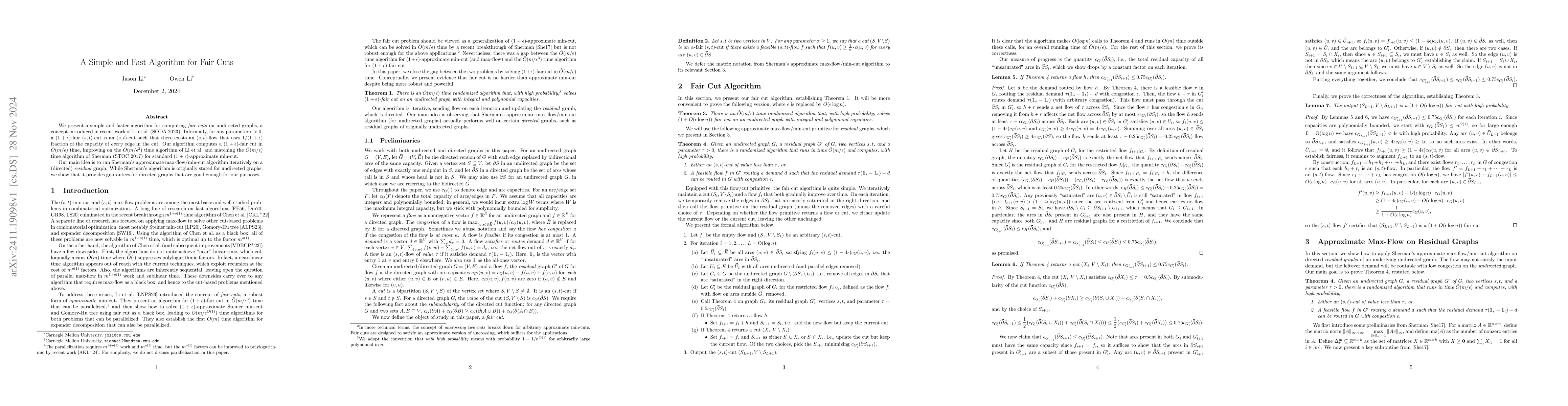 Thumbnail for A Simple and Fast Algorithm for Fair Cuts