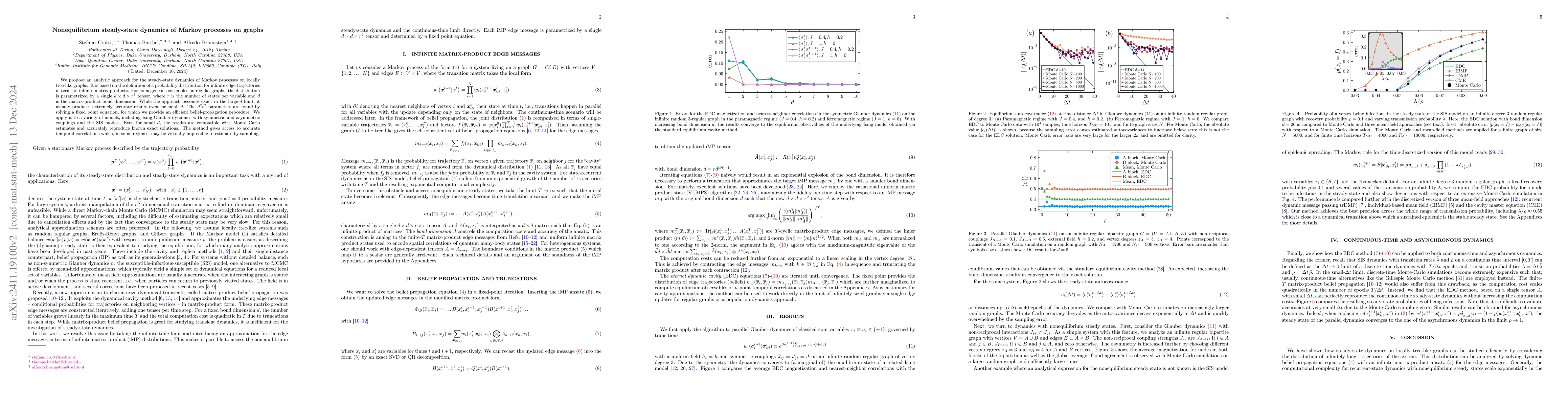 Thumbnail for Nonequilibrium steady-state dynamics of Markov processes on graphs