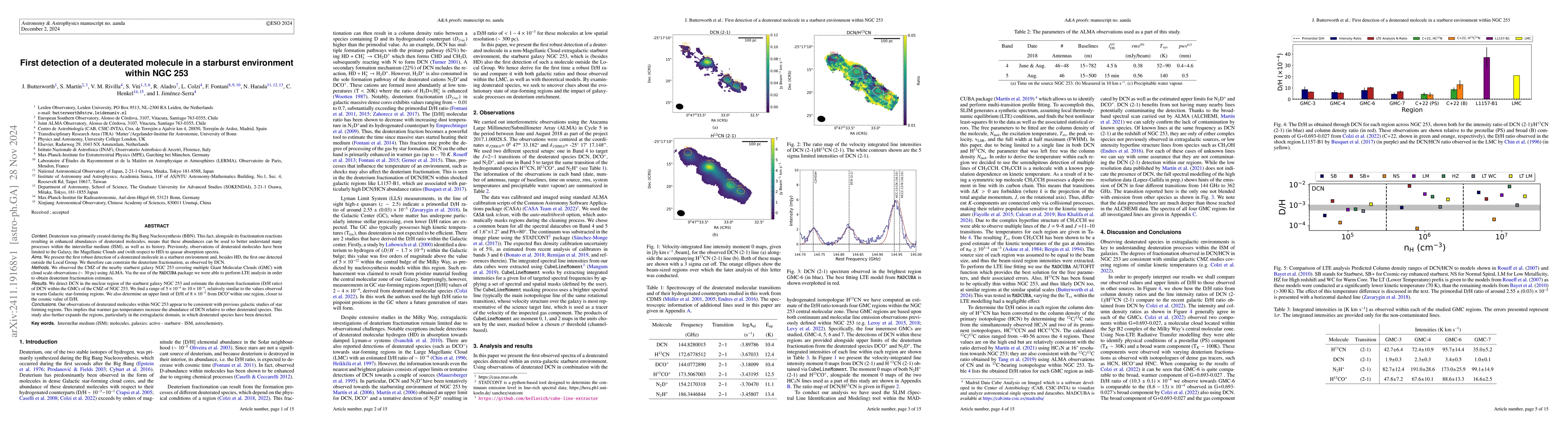 Thumbnail for First detection of a deuterated molecule in a starburst environment
  within NGC 253