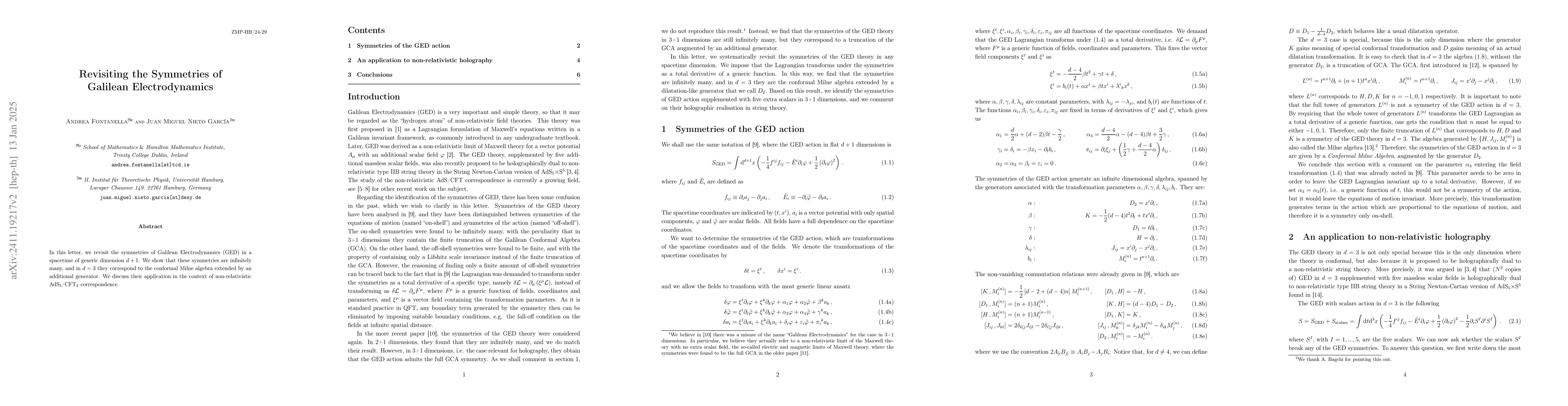 Thumbnail for Revisiting the Symmetries of Galilean Electrodynamics