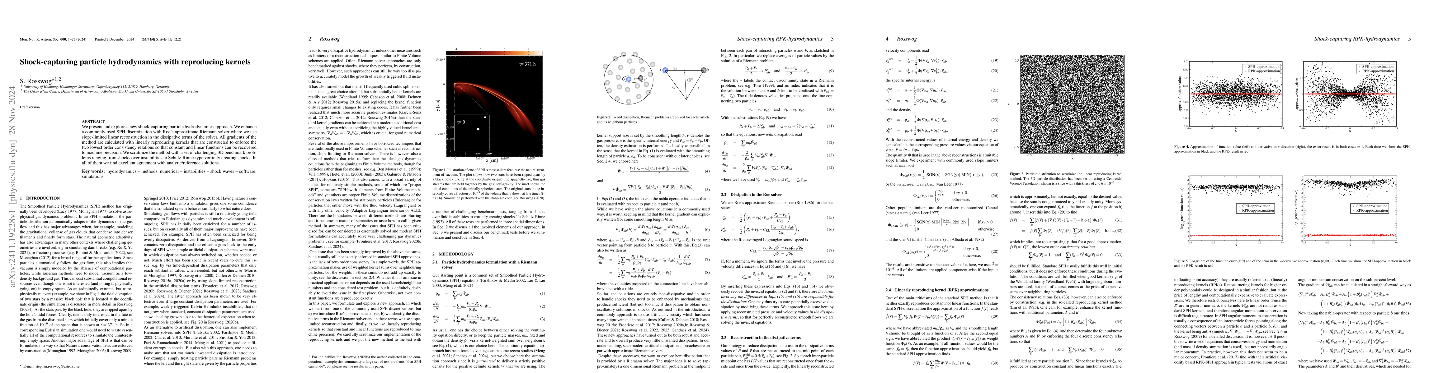 Thumbnail for Shock-capturing particle hydrodynamics with reproducing kernels