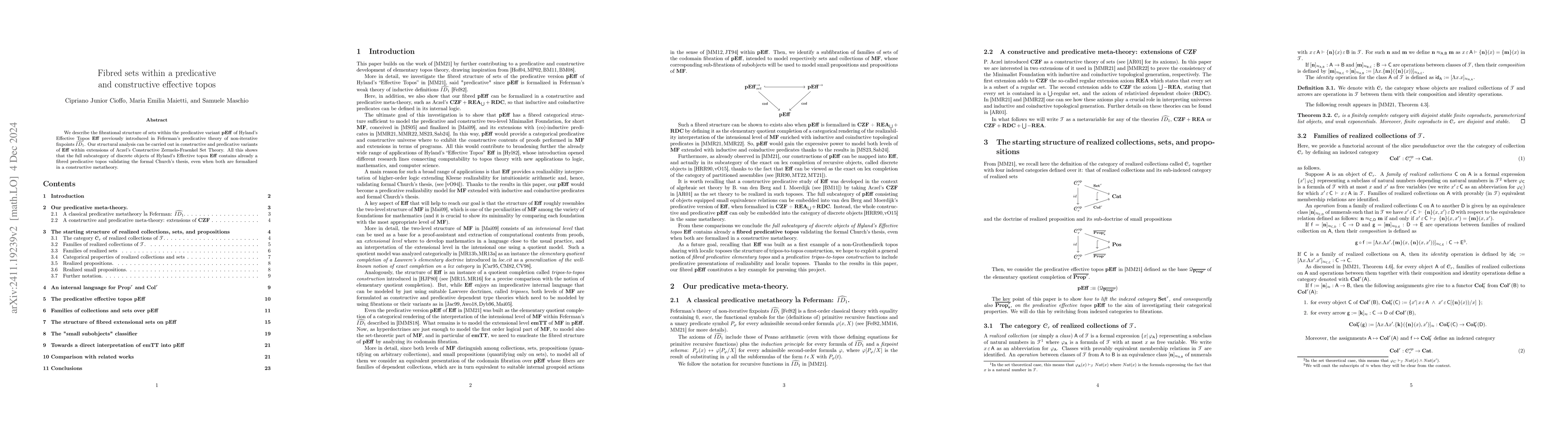 Thumbnail for Fibred sets within a predicative and constructive effective topos