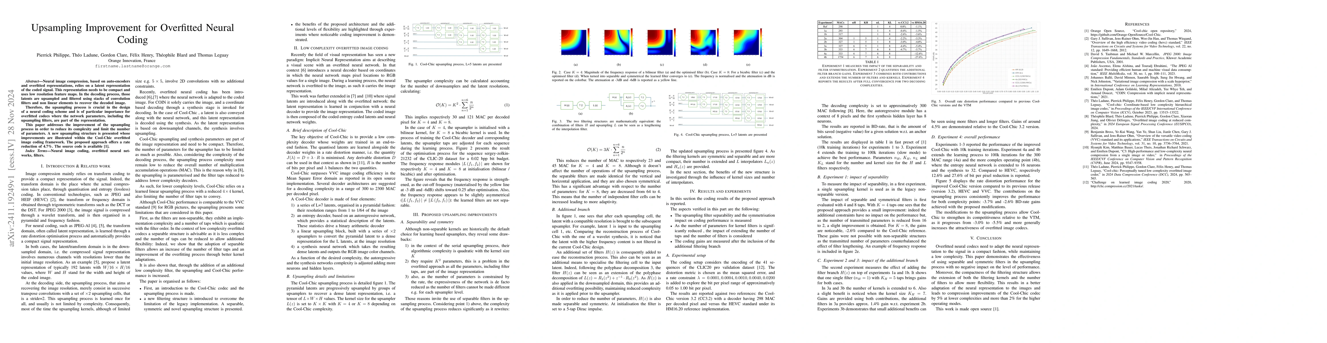Thumbnail for Upsampling Improvement for Overfitted Neural Coding