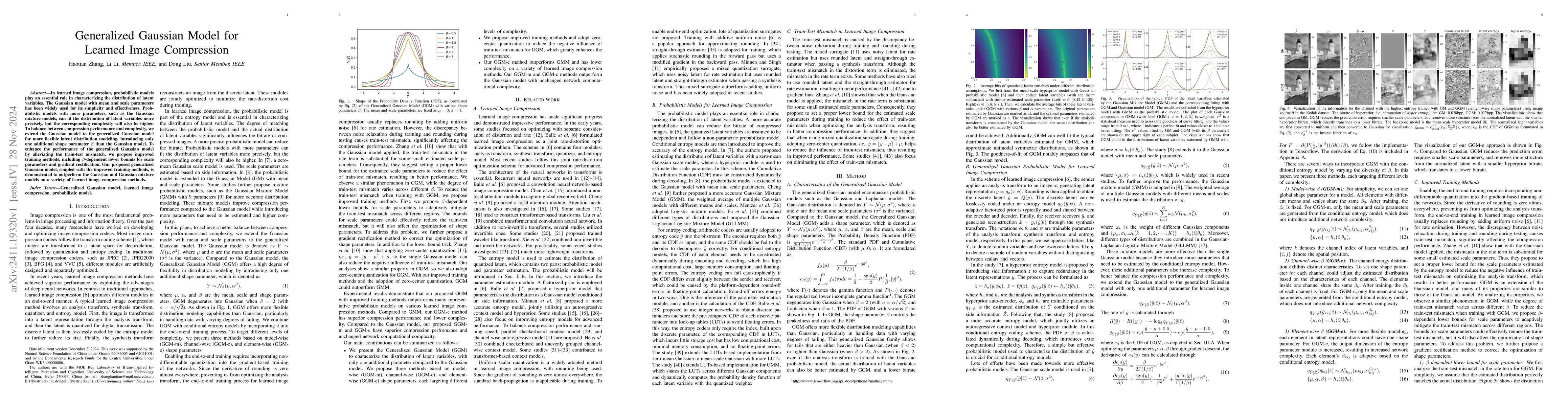 Thumbnail for Generalized Gaussian Model for Learned Image Compression
