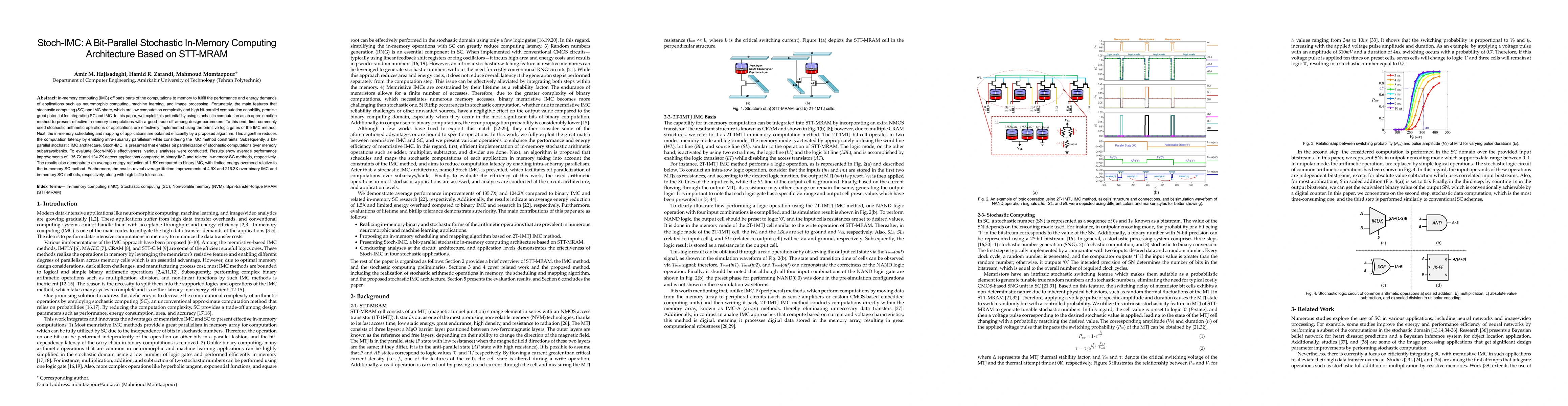 Thumbnail for Stoch-IMC: A Bit-Parallel Stochastic In-Memory Computing Architecture
  Based on STT-MRAM