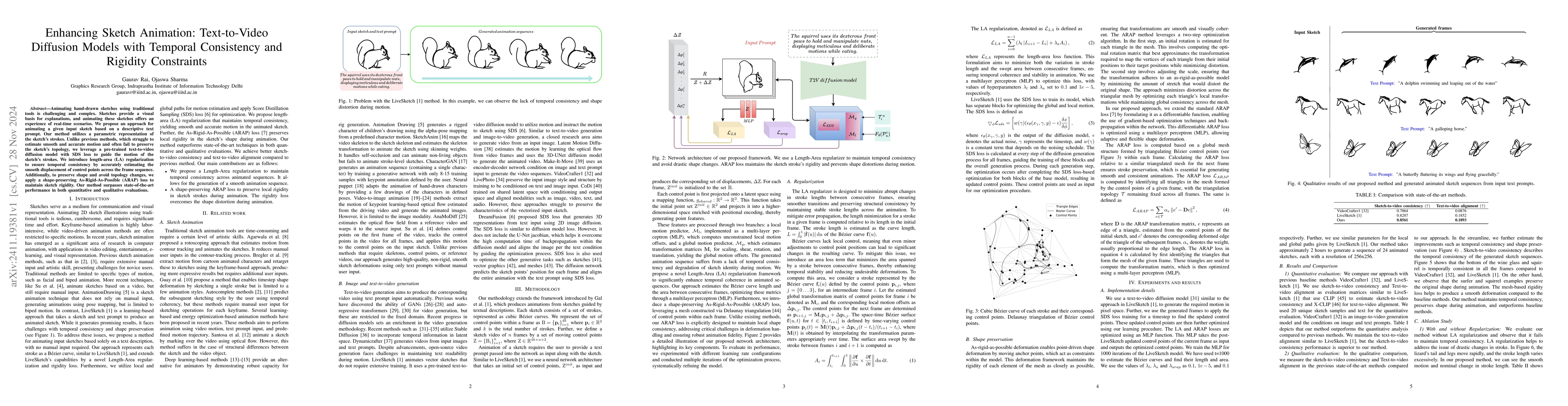 Thumbnail for Enhancing Sketch Animation: Text-to-Video Diffusion Models with Temporal
  Consistency and Rigidity Constraints
