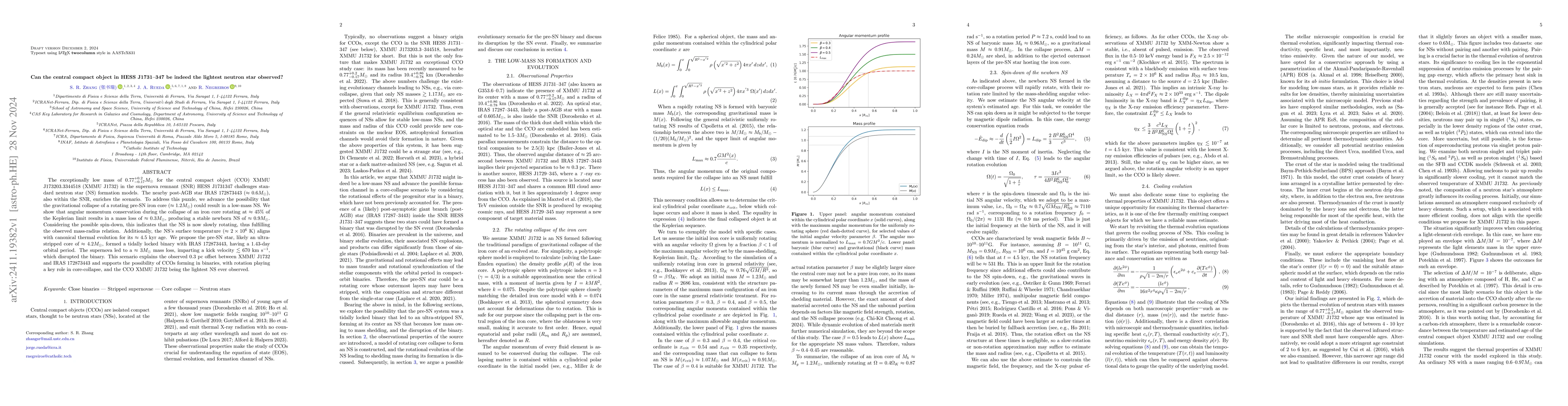 Thumbnail for Can the central compact object in HESS J1731--347 be indeed the lightest
  neutron star observed?
