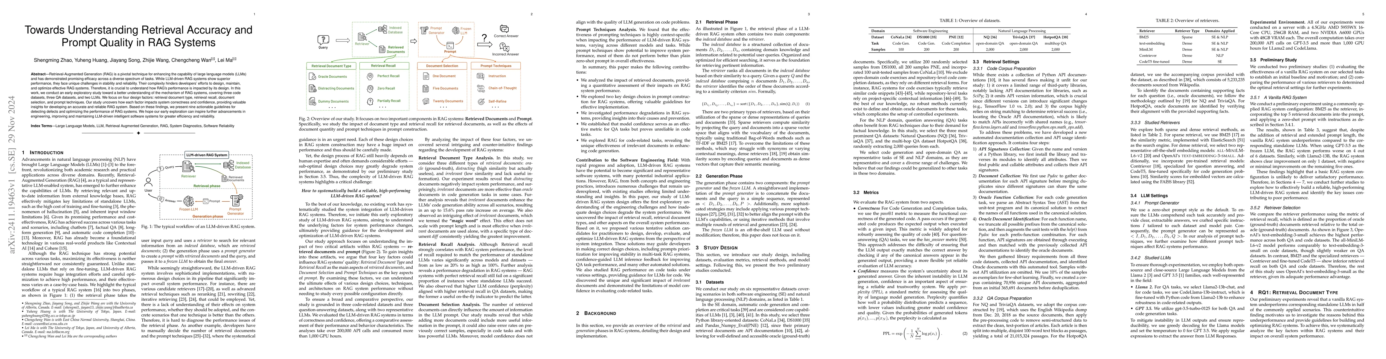 Thumbnail for Towards Understanding Retrieval Accuracy and Prompt Quality in RAG
  Systems