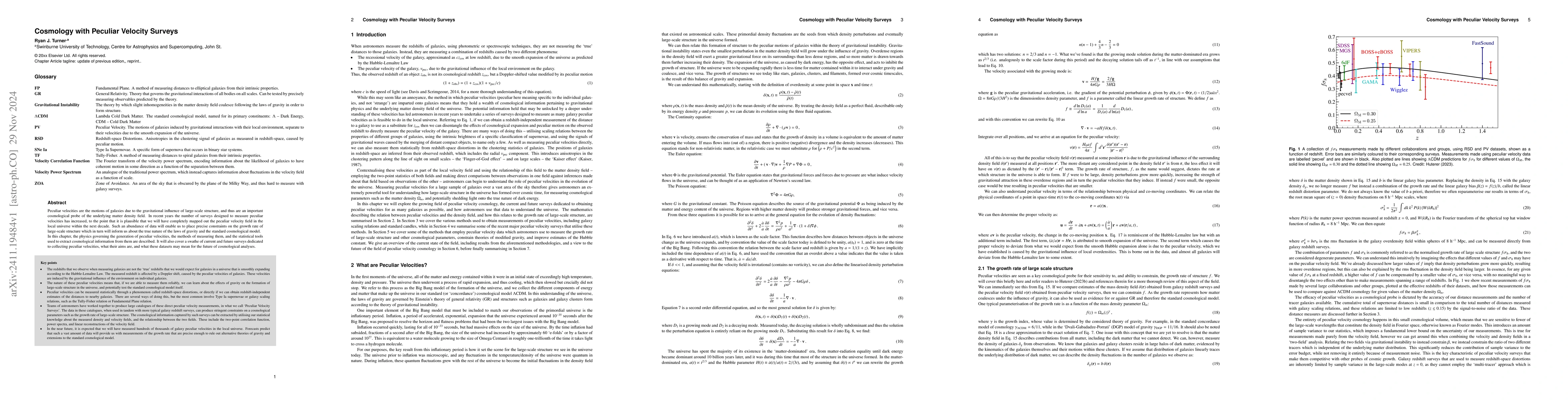 Thumbnail for Cosmology with Peculiar Velocity Surveys