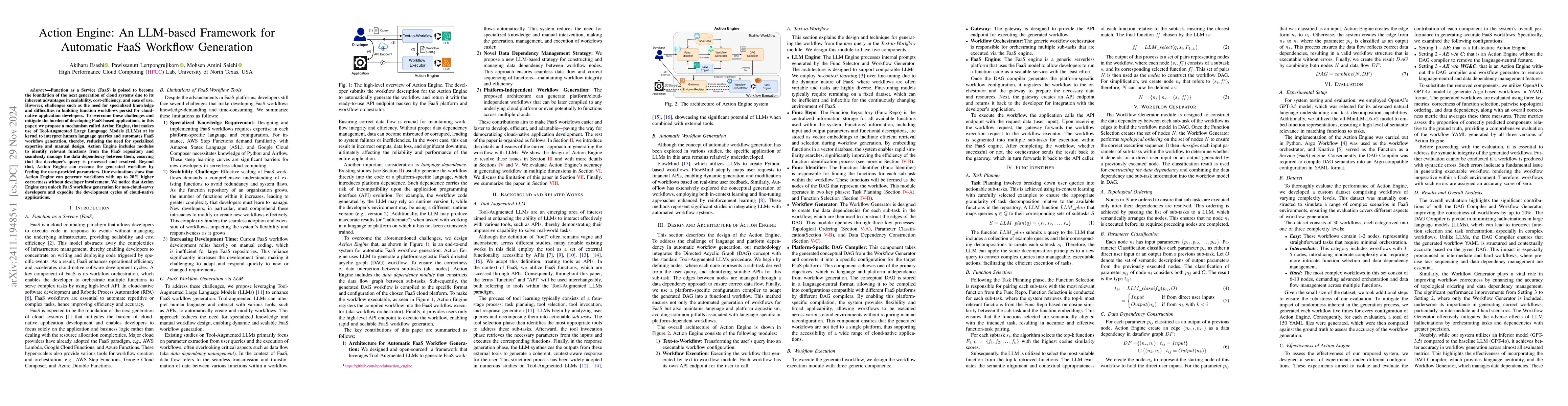 Thumbnail for Action Engine: An LLM-based Framework for Automatic FaaS Workflow
  Generation