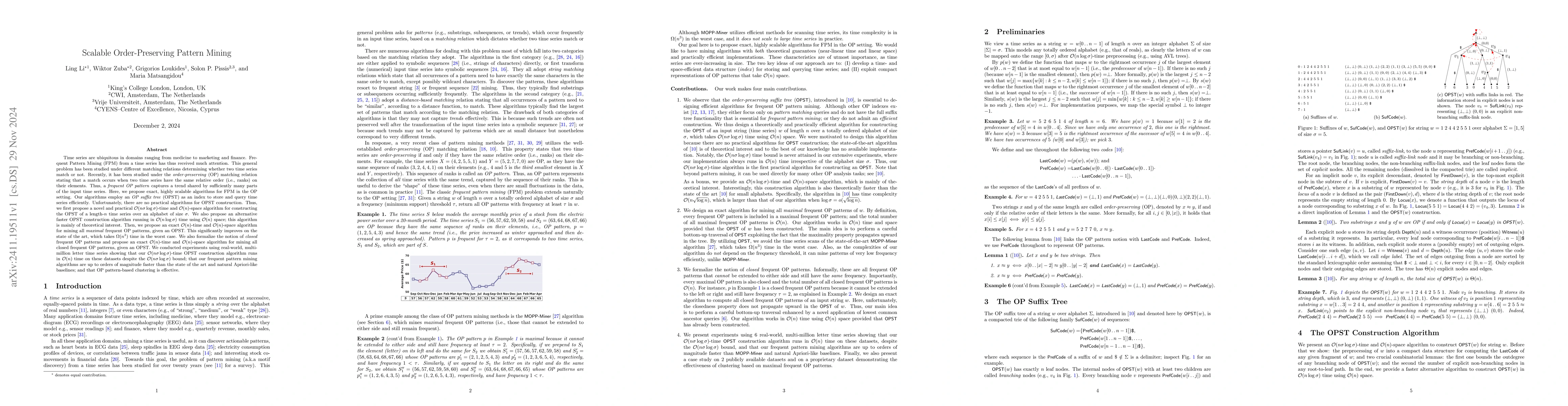 Thumbnail for Scalable Order-Preserving Pattern Mining