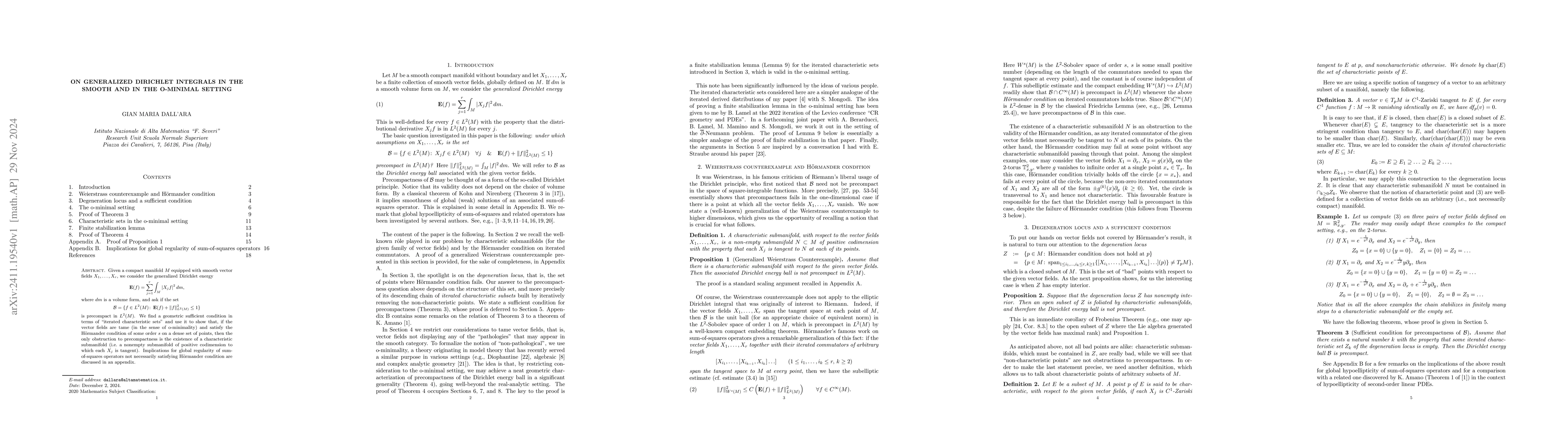 Thumbnail for On generalized Dirichlet integrals in the smooth and in the o-minimal
  setting