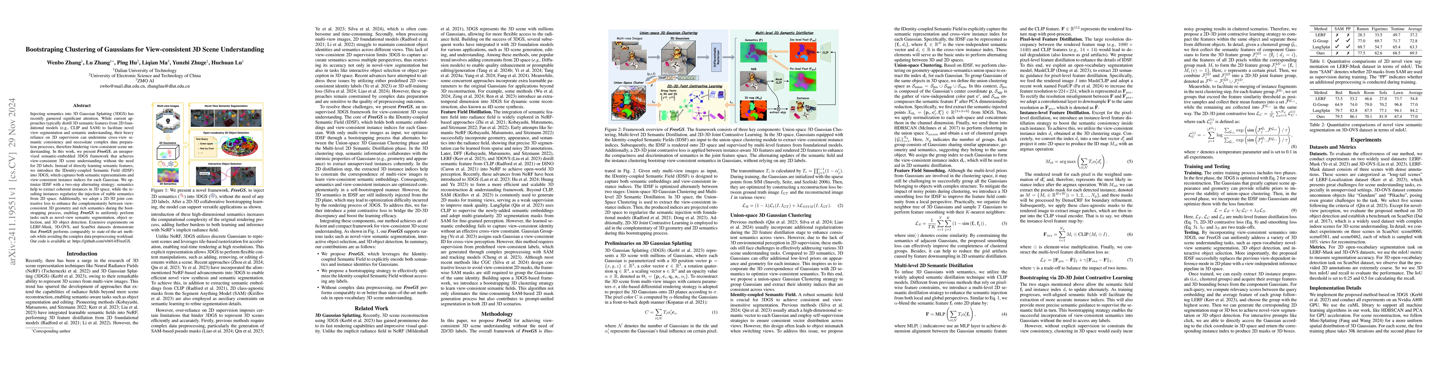 Thumbnail for Bootstraping Clustering of Gaussians for View-consistent 3D Scene
  Understanding