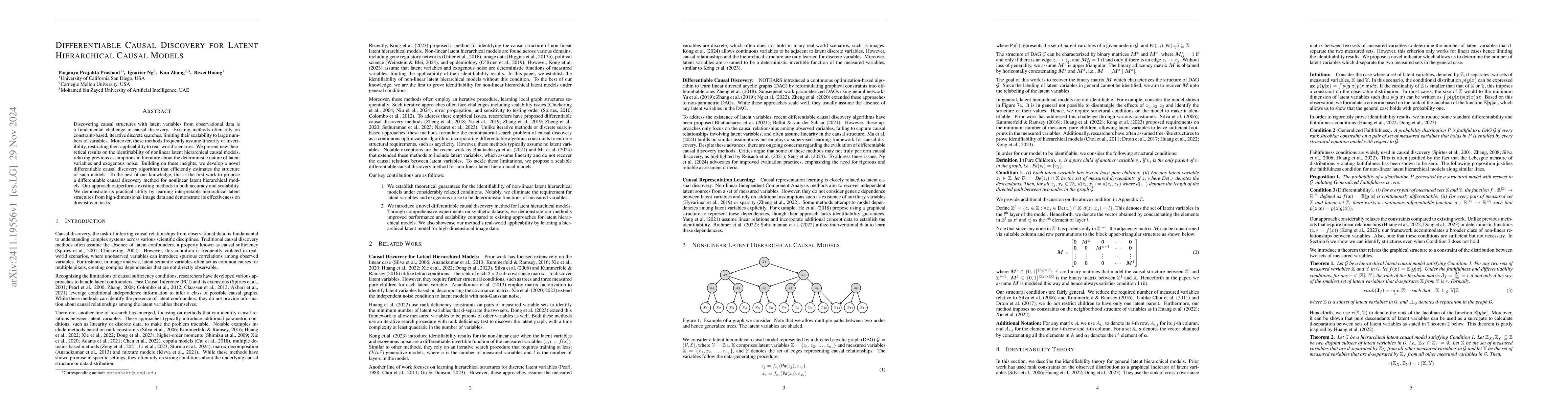 Thumbnail for Differentiable Causal Discovery For Latent Hierarchical Causal Models