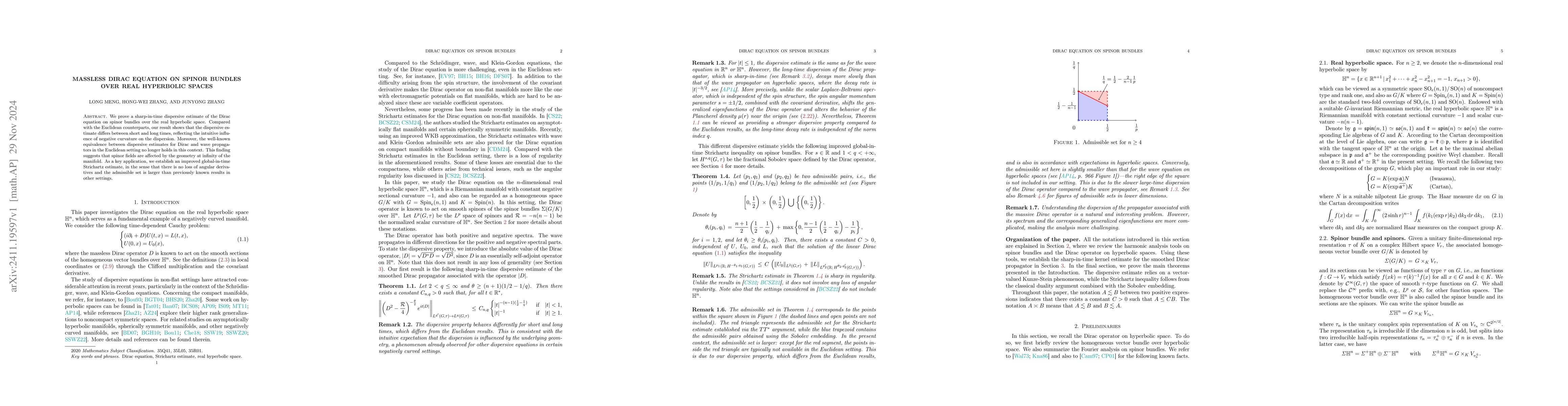 Thumbnail for Massless Dirac equation on spinor bundles over real hyperbolic spaces