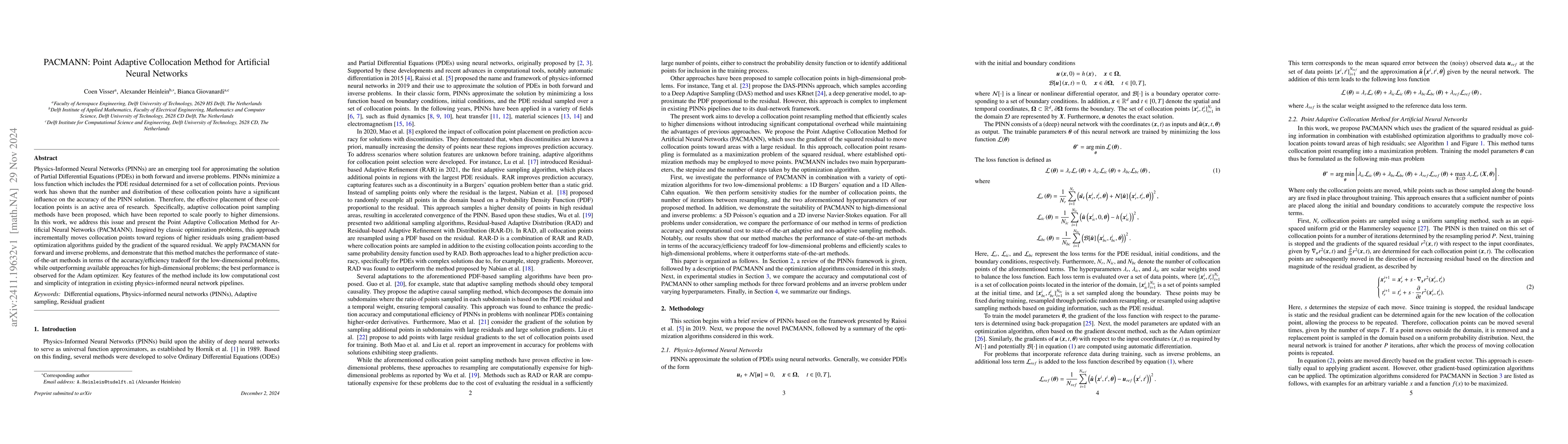 Thumbnail for PACMANN: Point Adaptive Collocation Method for Artificial Neural
  Networks