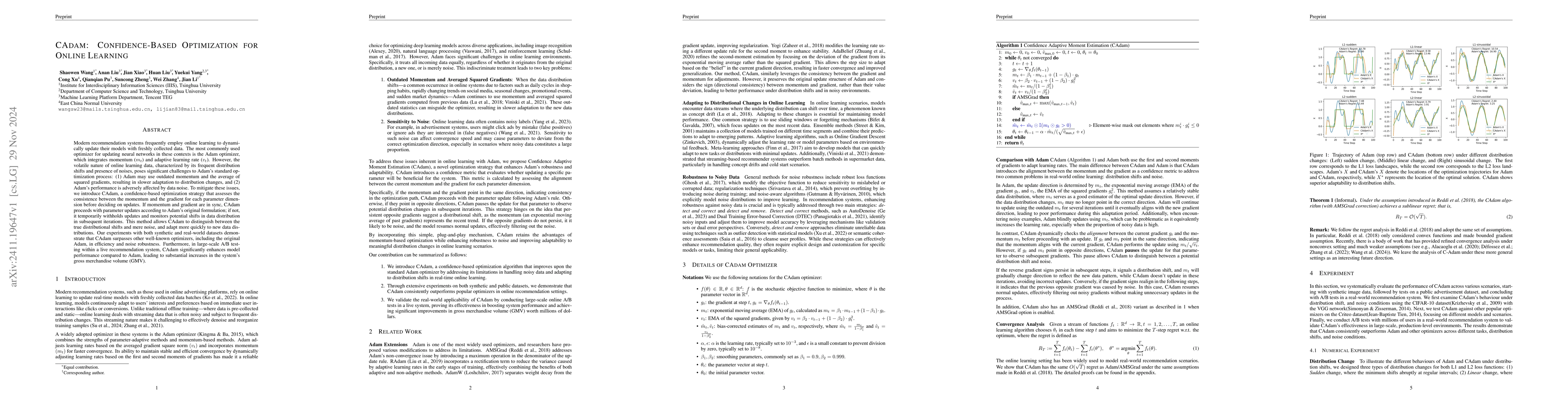 Thumbnail for CAdam: Confidence-Based Optimization for Online Learning