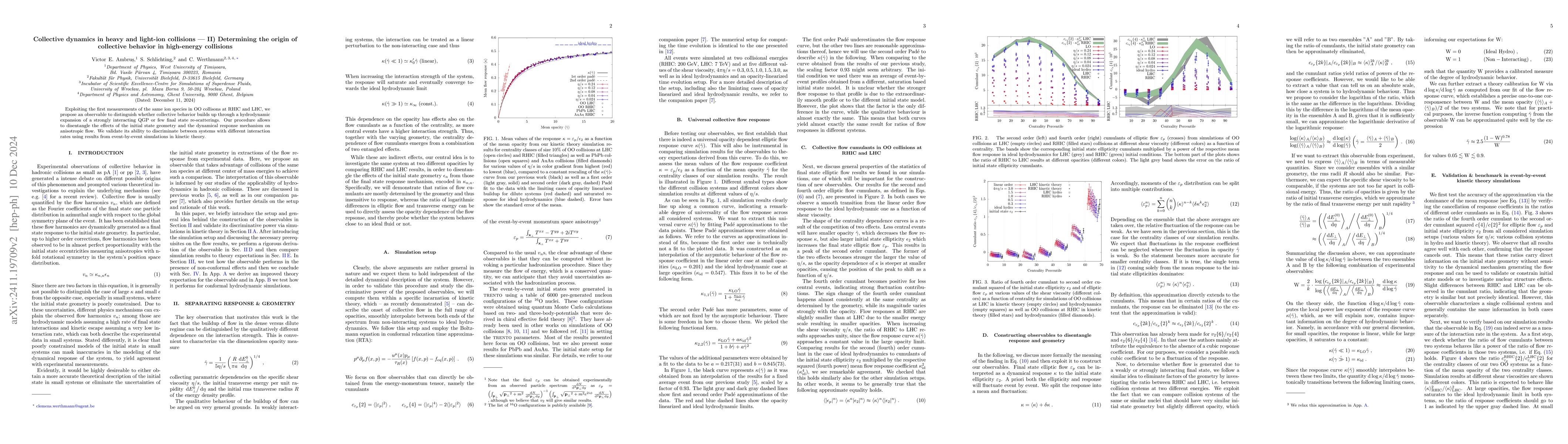 Thumbnail for Collective dynamics in heavy and light-ion collisions -- II) Determining
  the origin of collective behavior in high-energy collisions