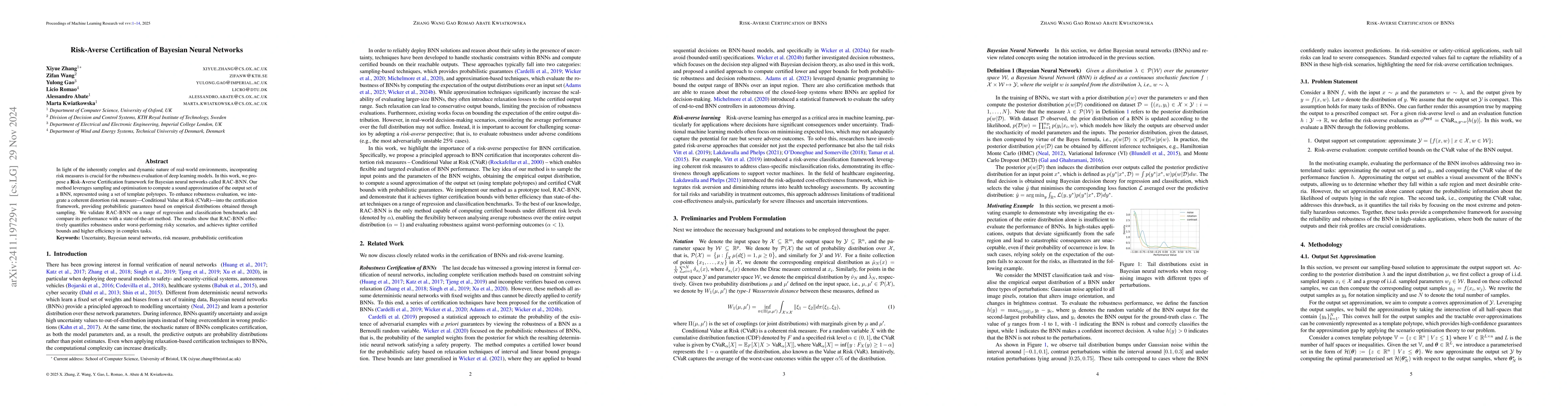 Thumbnail for Risk-Averse Certification of Bayesian Neural Networks