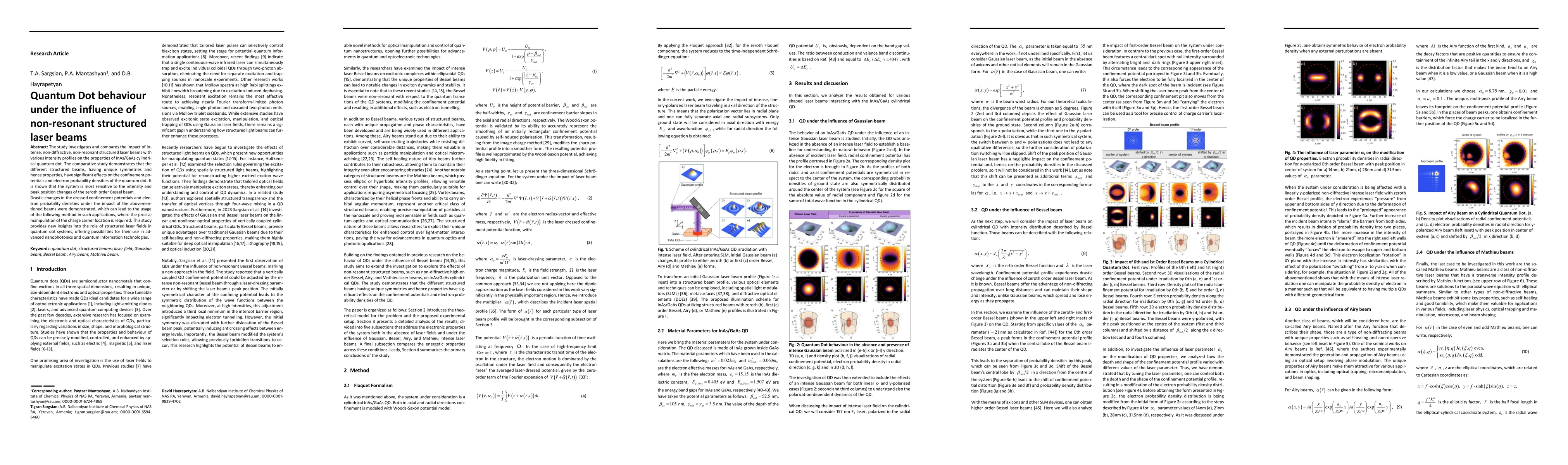 Thumbnail for Quantum Dot Behaviour under the Influence of Non-Resonant Structured
  Laser Beams