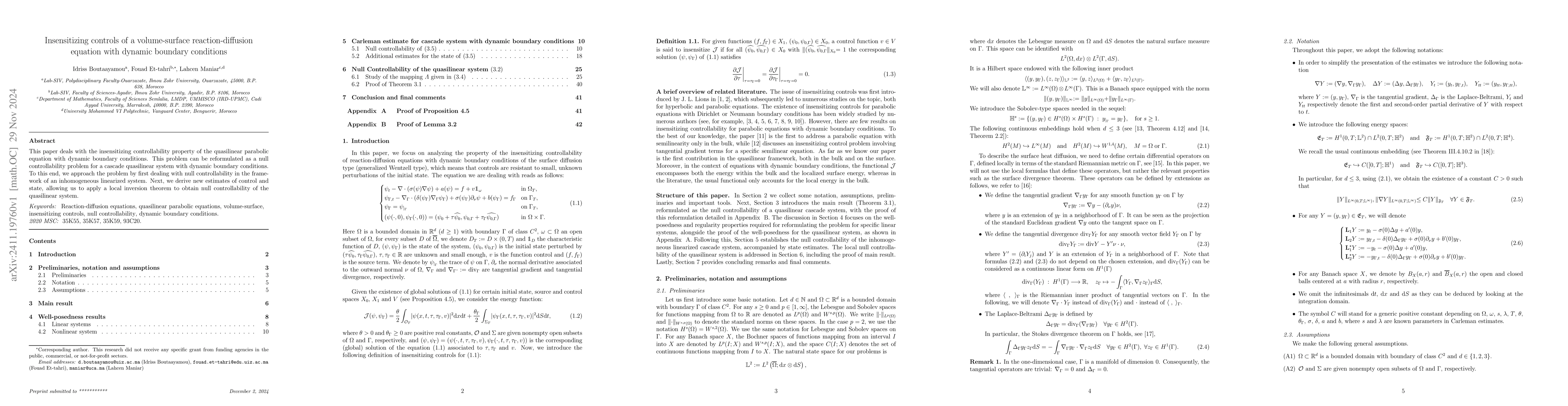 Thumbnail for Insensitizing controls of a volume-surface reaction-diffusion equation
  with dynamic boundary conditions