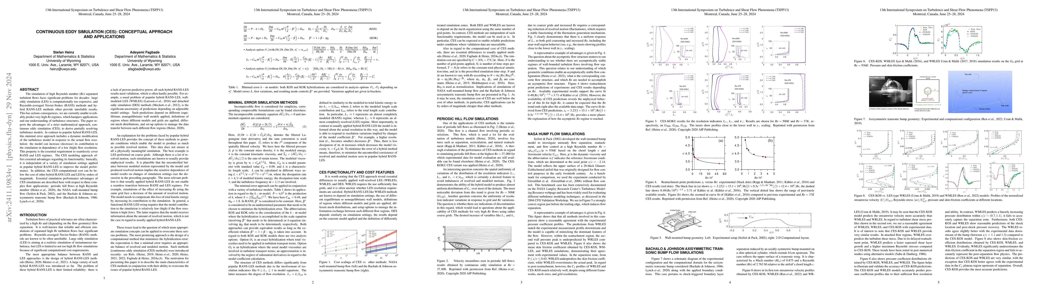 Thumbnail for Continuous Eddy Simulation (CES): Conceptual approach and applications