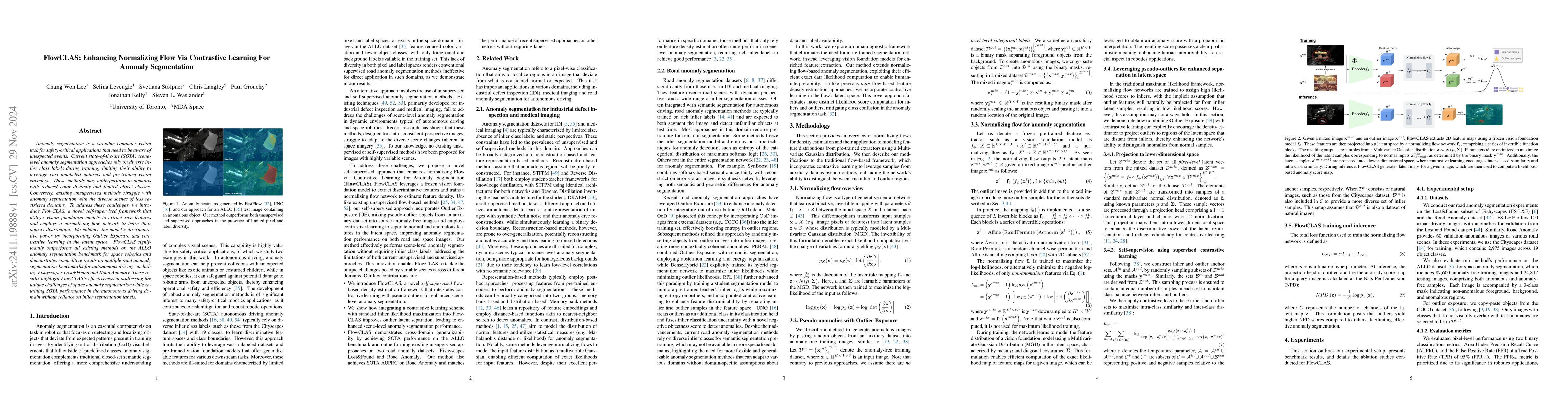 Thumbnail for FlowCLAS: Enhancing Normalizing Flow Via Contrastive Learning For
  Anomaly Segmentation