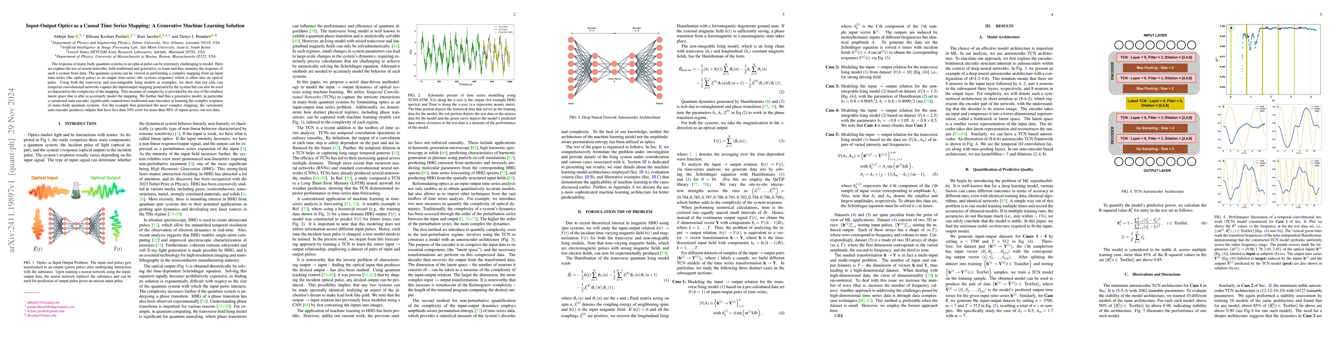 Thumbnail for Input-Output Optics as a Causal Time Series Mapping: A Generative
  Machine Learning Solution