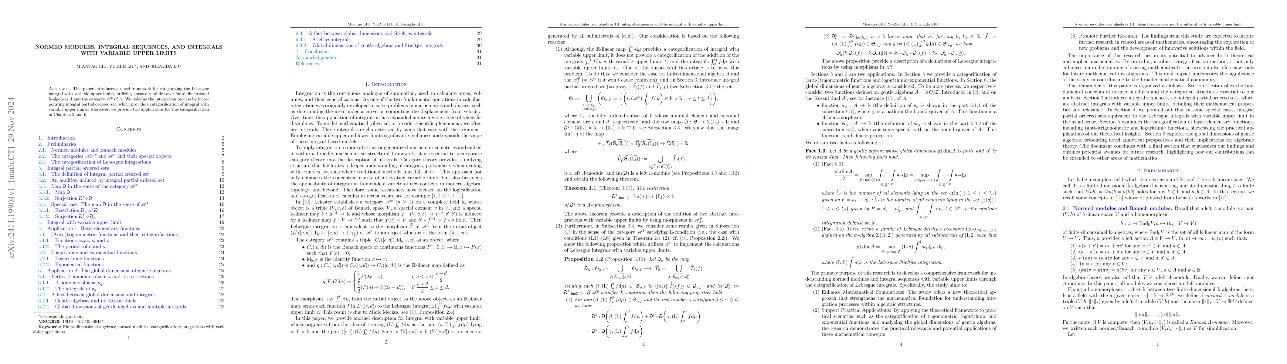 Thumbnail for Normed modules, integral sequences, and integrals with variable upper
  limits