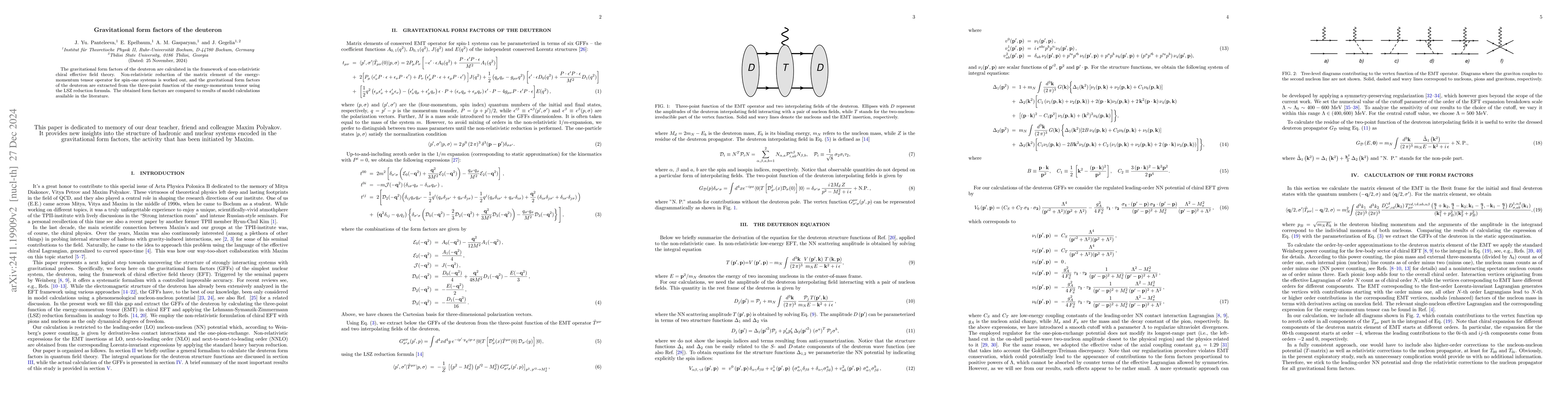 Thumbnail for Gravitational form factors of the deuteron