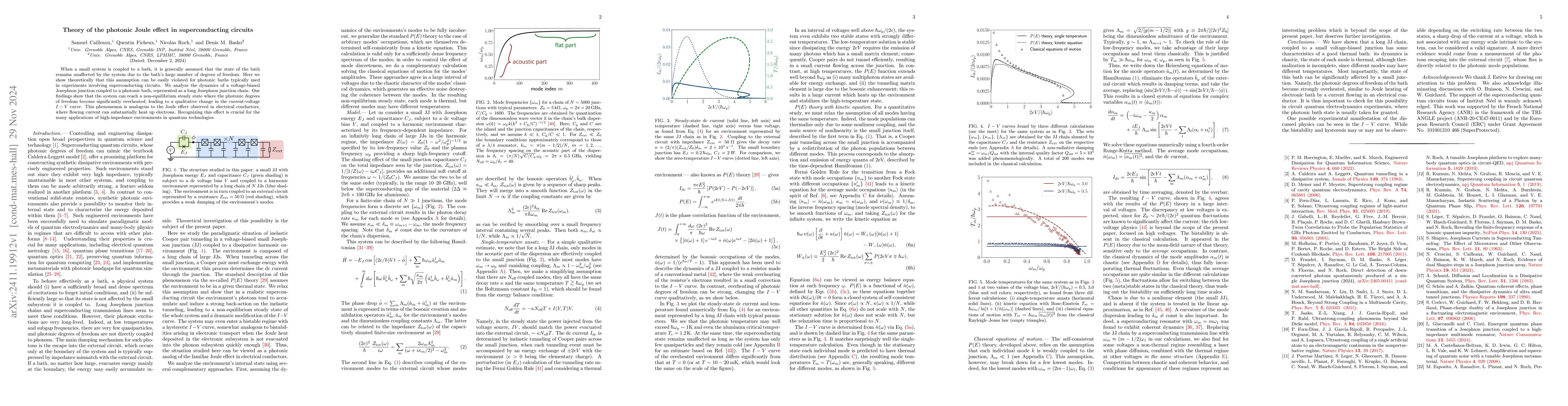 Thumbnail for Theory of the photonic Joule effect in superconducting circuits