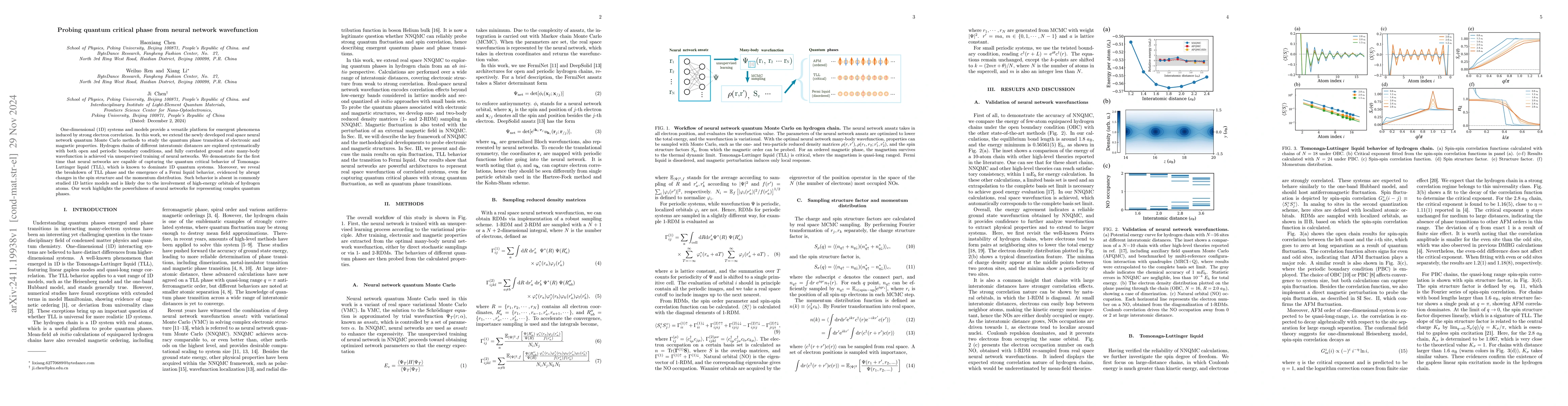 Thumbnail for Probing quantum critical phase from neural network wavefunction