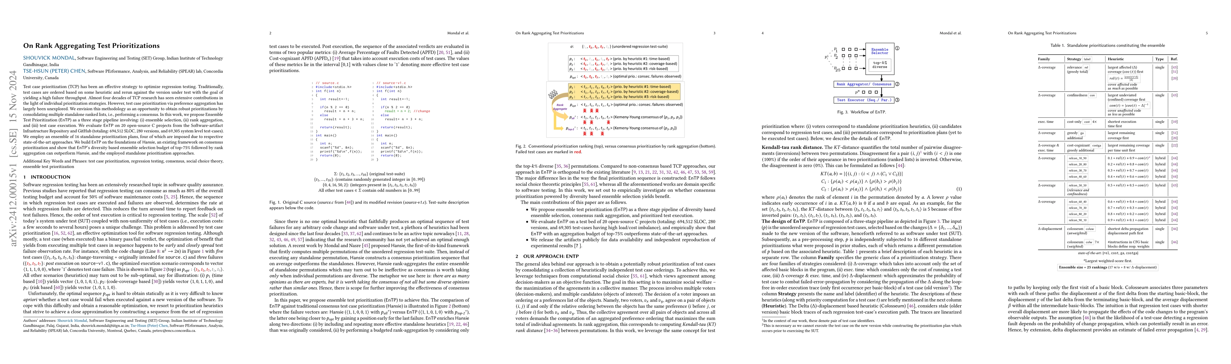 Thumbnail for On Rank Aggregating Test Prioritizations