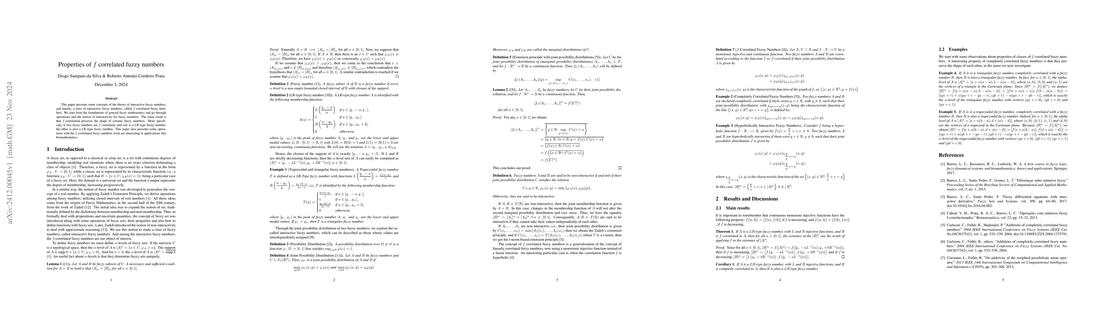 Thumbnail for Properties of f correlated fuzzy numbers