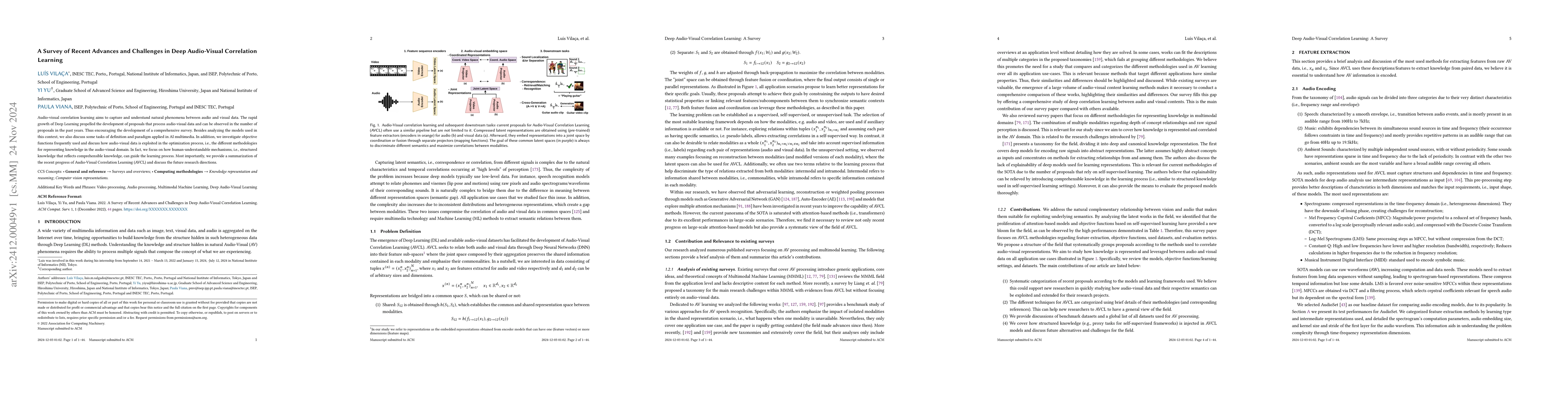 Thumbnail for A Survey of Recent Advances and Challenges in Deep Audio-Visual
  Correlation Learning