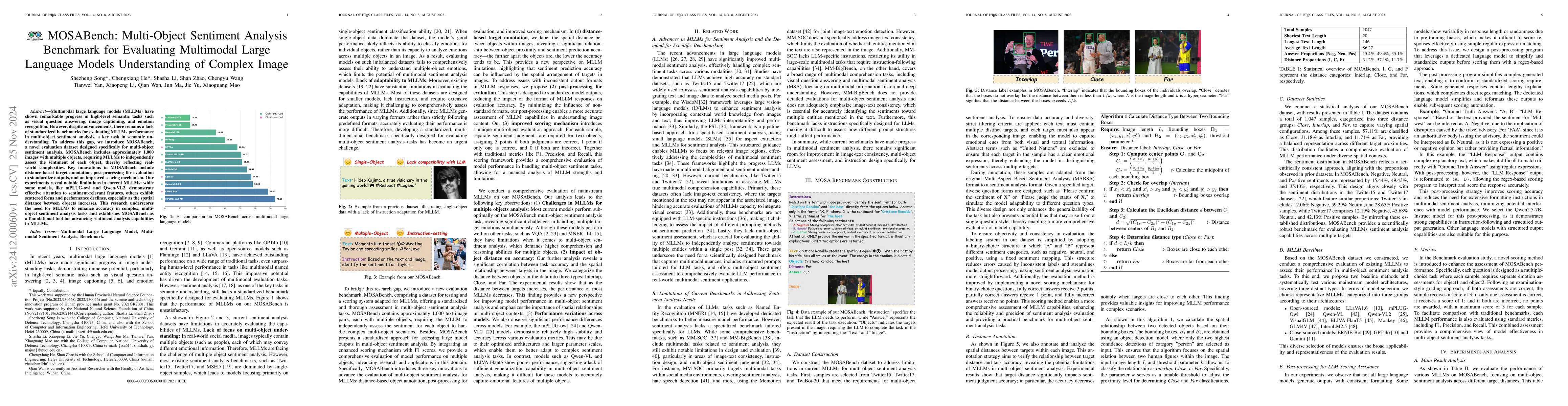 Thumbnail for MOSABench: Multi-Object Sentiment Analysis Benchmark for Evaluating
  Multimodal Large Language Models Understanding of Complex Image